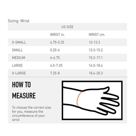 Shock Doctor Compression Knit Wrist Sleeve With Strap Size S - Picture 8 of 8